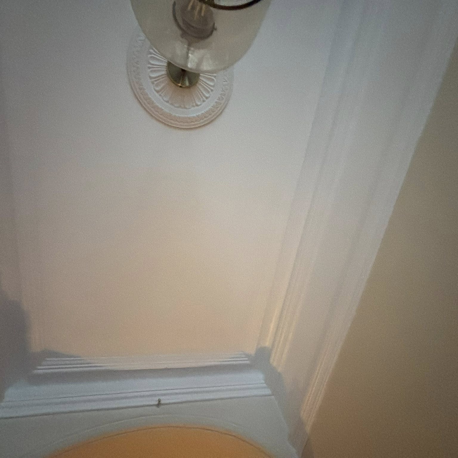 Crisp painted cornice and archway detail in a period Worcestershire home